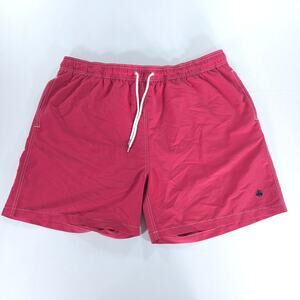 Brooks Brothers Men's Swim Trunks Shorts XL Red Drawstring Mesh Lined Beach